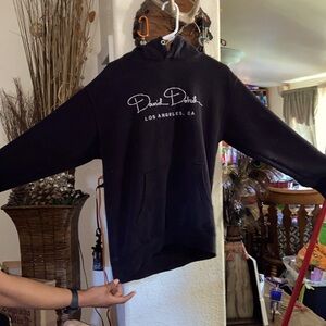 Black David Dobrik, merch hoody (sweater) perfect for cool weather